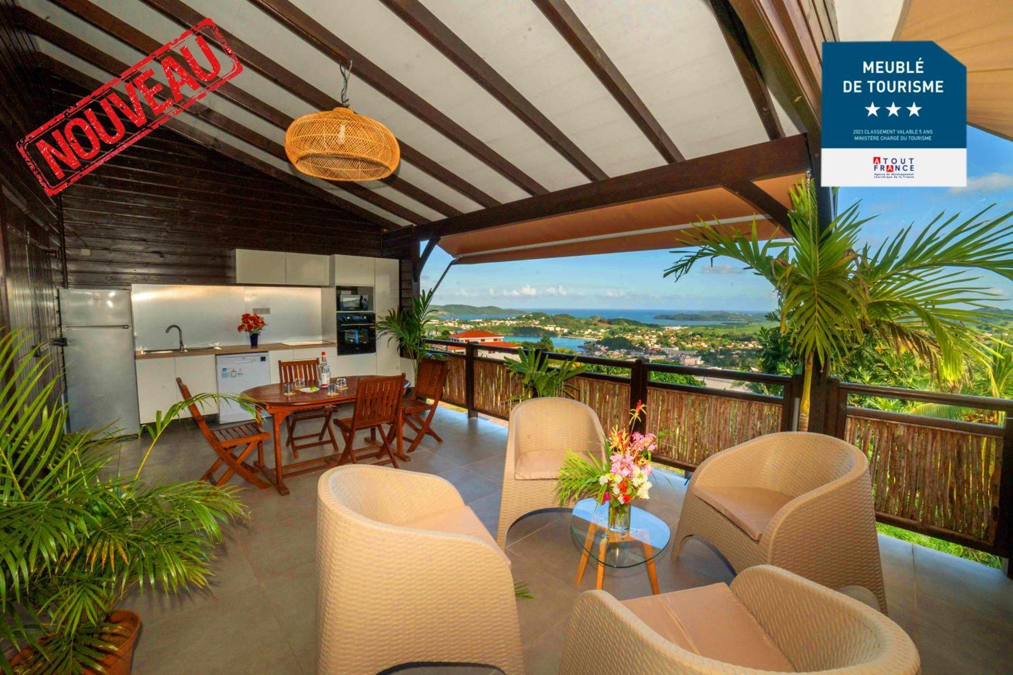 F3 Hibiscus - Piscine Chauffee - Vue Mer - 9 Min De La Plage - Ti Zwezo Paradi ラ・トリニテ エクステリア 写真