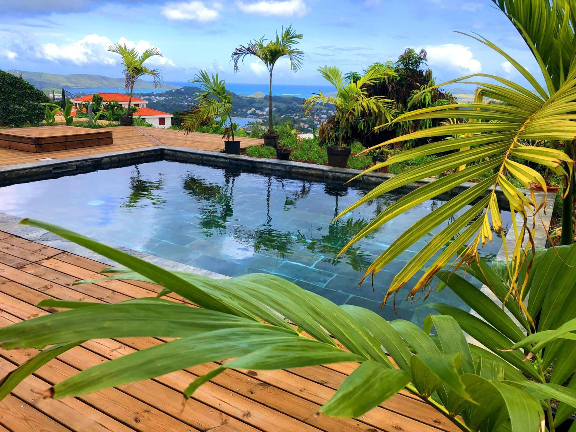 F3 Hibiscus - Piscine Chauffee - Vue Mer - 9 Min De La Plage - Ti Zwezo Paradi ラ・トリニテ エクステリア 写真